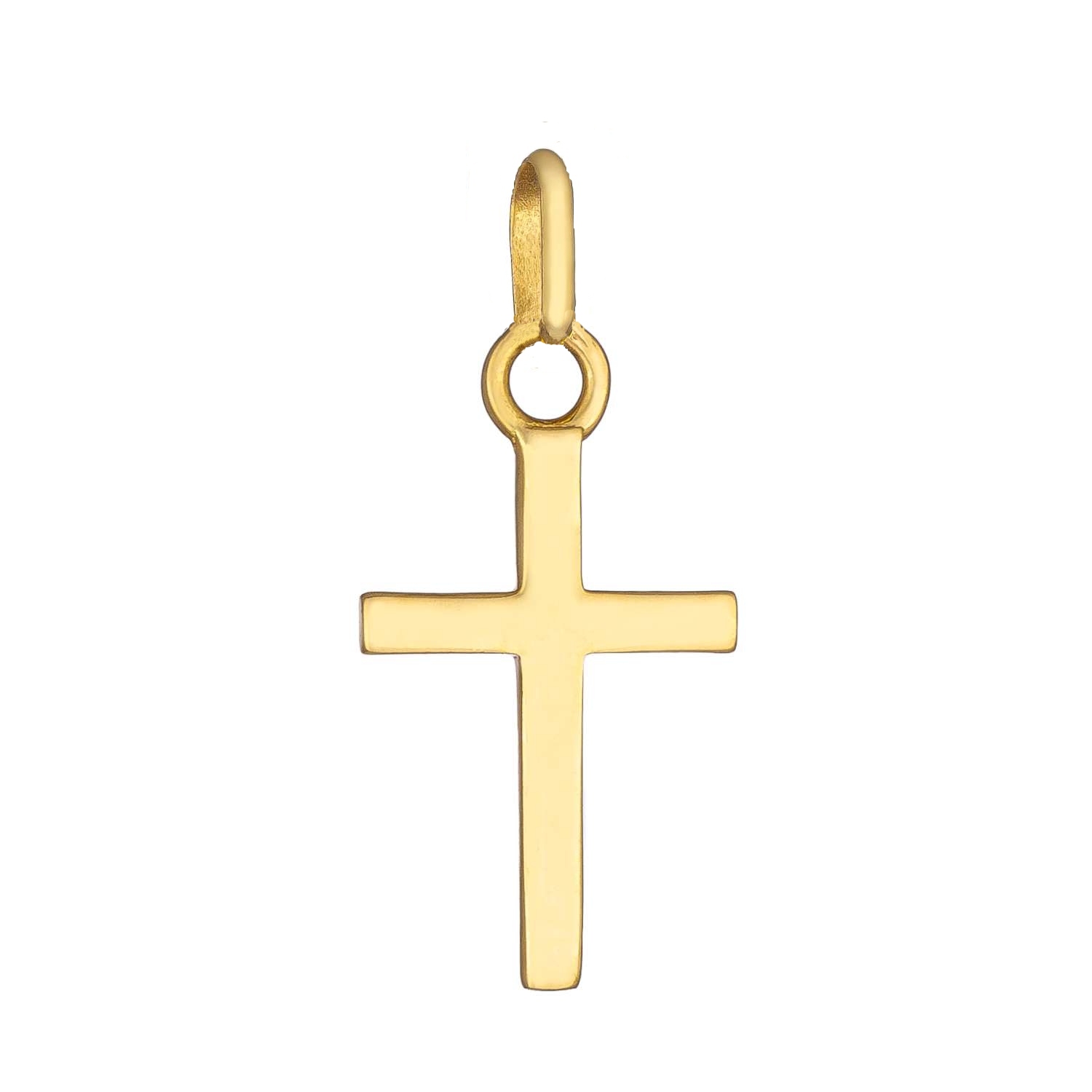 Zlatý přívěšek křížek Ivošek – 14 mm