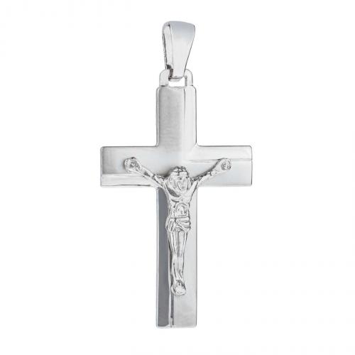 Stříbrný přívěšek kříž s Kristem - 32 mm