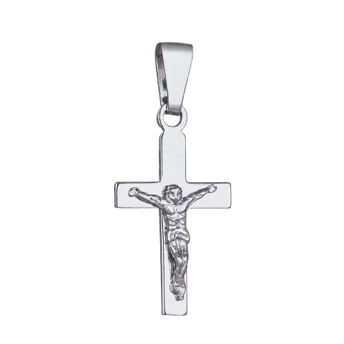 Stříbrný přívěšek křížek s Kristem - 24 mm