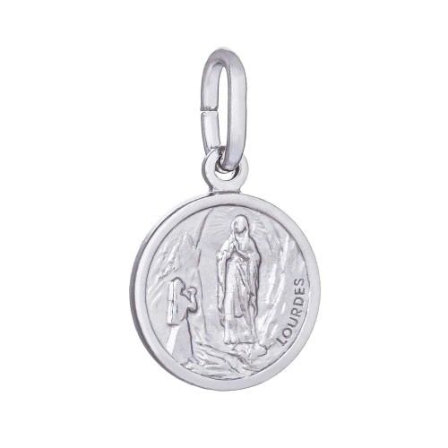 Stříbrný přívěšek medailka Panna Maria lurdská