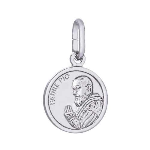 Stříbrný přívěšek medailka svatý otec Pio z Pietrelciny