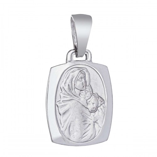 Stříbrný přívěšek medailka Panna Maria s Ježíškem