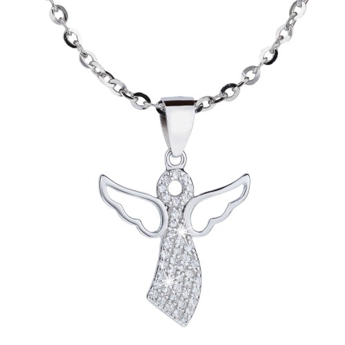 Stříbrný náhrdelník anděl Lukáš