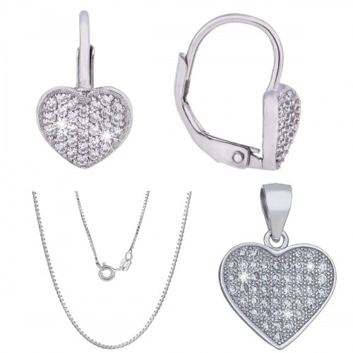 Stříbrná sada Mám Tě rád