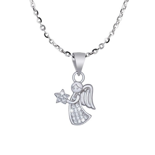 Stříbrný náhrdelník anděl Pája