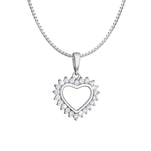 Stříbrný náhrdelník srdíčko Lina 
