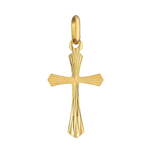 Zlatý přívěšek křížek Oto – 15 mm